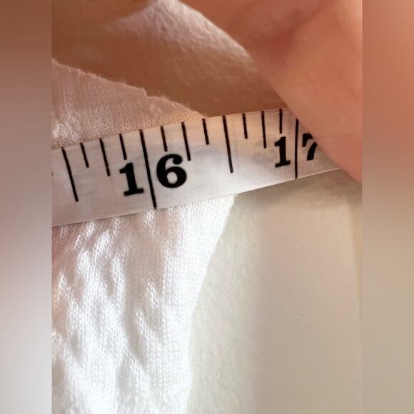 Vintage Y2K white dress 3D appliqué rose lettuce hem 2000s 90s bridal summer S - Picture 8 of 8